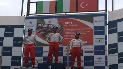 Fatih Kara on the Podium at Vallelunga