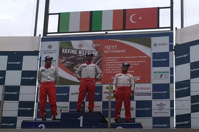 Fatih Kara on the Podium at Vallelunga