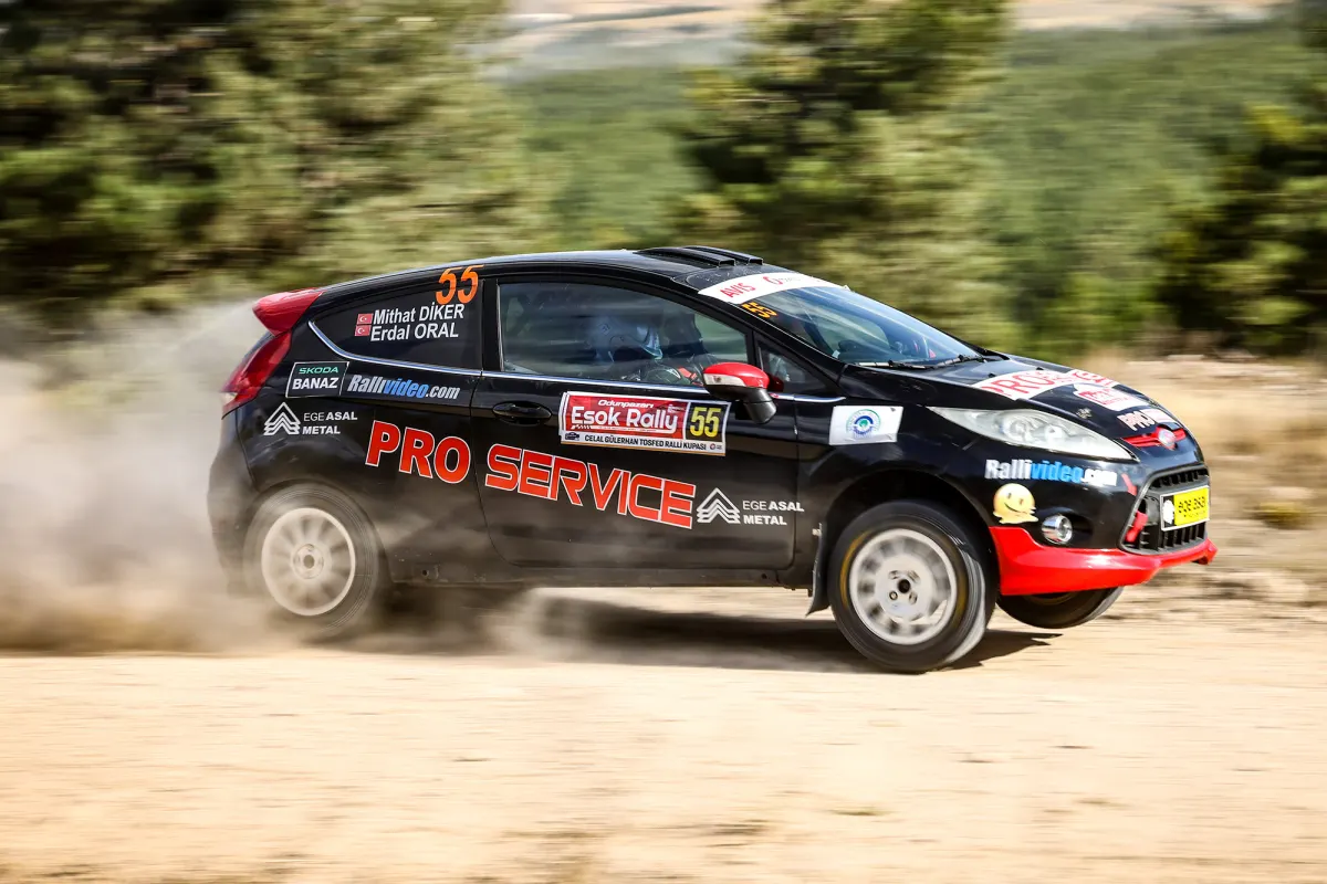 Mithat Diker on the Podium at Rally Eskişehir
